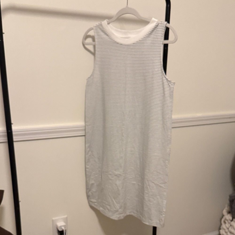NWOT A New Day Black and White Striped Top